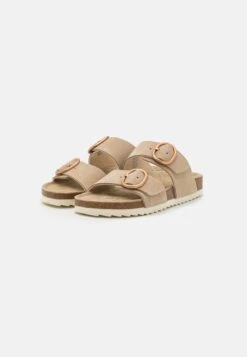 Pier One LEATHER - Pantolette Flach - Beige -Pier One Sales Store 5e6f22e4ce4b4fad8910aecdf2f52ef9
