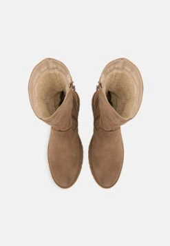 Pier One LEATHER WINTER BOOT - Stiefel - Taupe -Pier One Sales Store 6764689a7b054af99a293cad010b9f7b